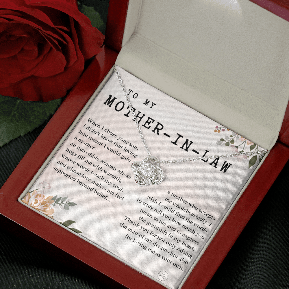 Personalized Knot Necklace for Your Mother-in-law | Mother's Day Gift, From Daughter-in-Law, Mother in Love MIL7k