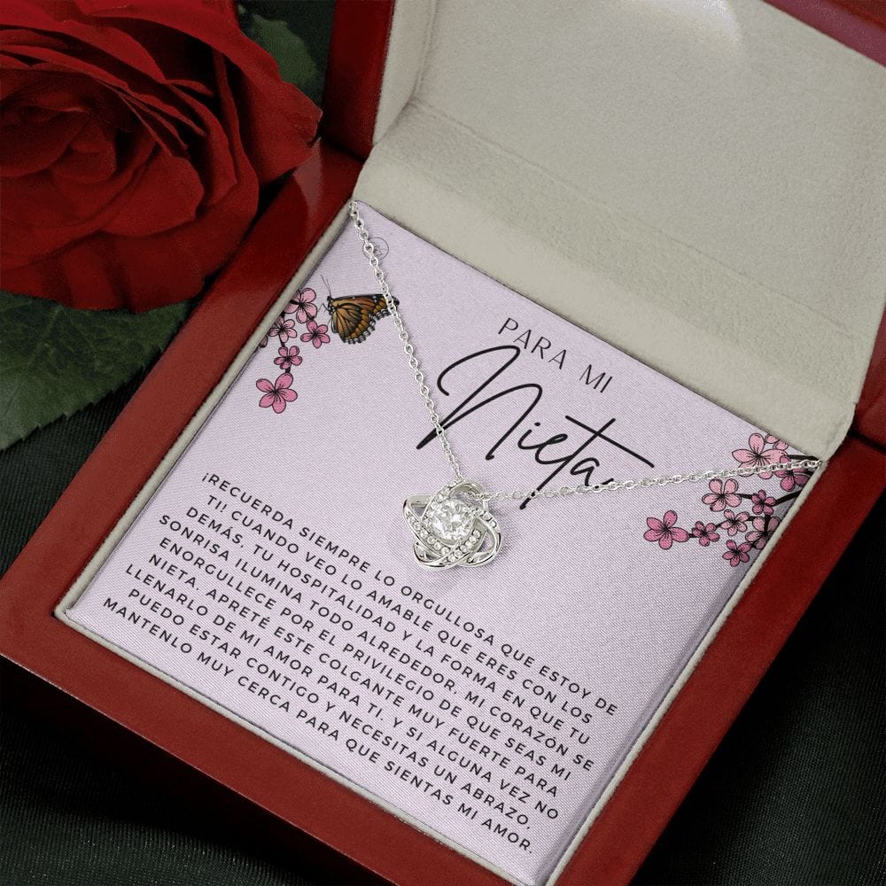 Regalo de Nieta, Granddaughter Gift | En Español, From Grandma, Necklace from Grandparents De Los Abuelos, Birthday, Graduation, Teen Girl 2