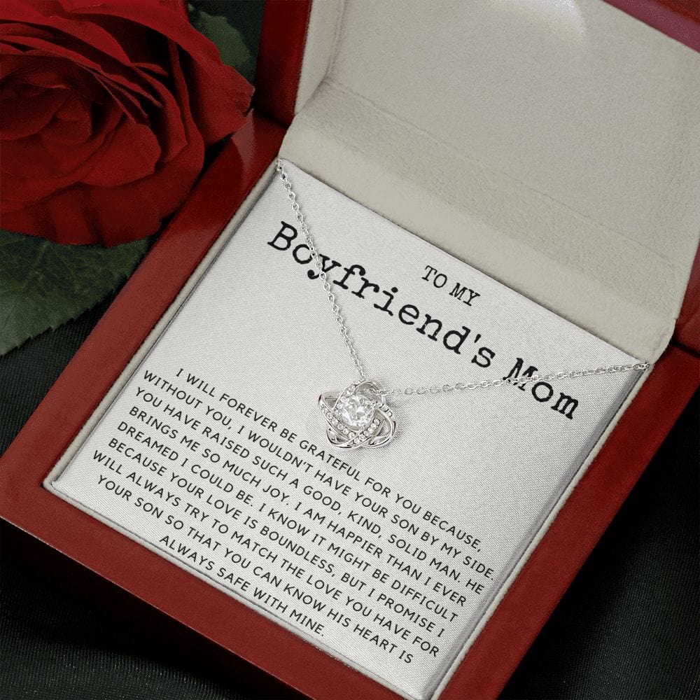 Gift for My Boyfriend's Mom - His Heart is Safe with Mine
