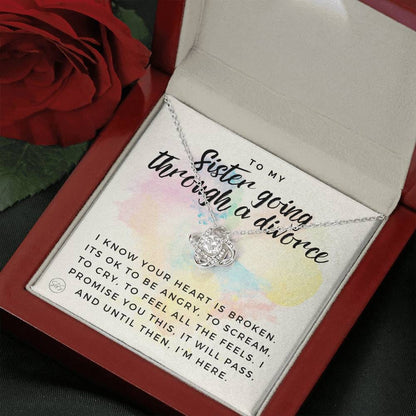 sister divorce -0709a Necklace Love Knot