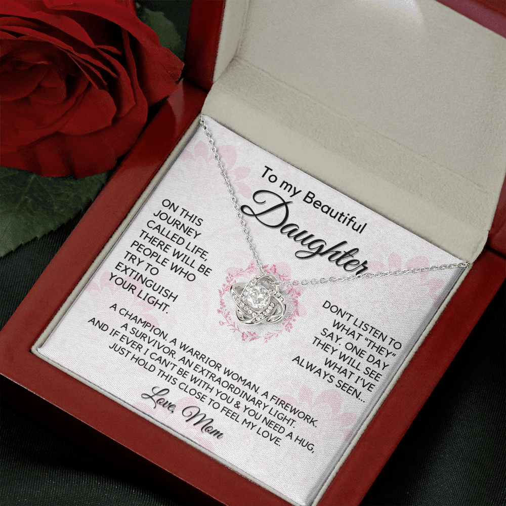 Gift for Daughter From Mom | My Beautiful Girl, Birthday, Graduation, Christmas Present, From Mother, Stepmom, Gift for Teen Girl, Adult Daughter, Adult Baptism, Confirmation, Mother's Day 1118-11K