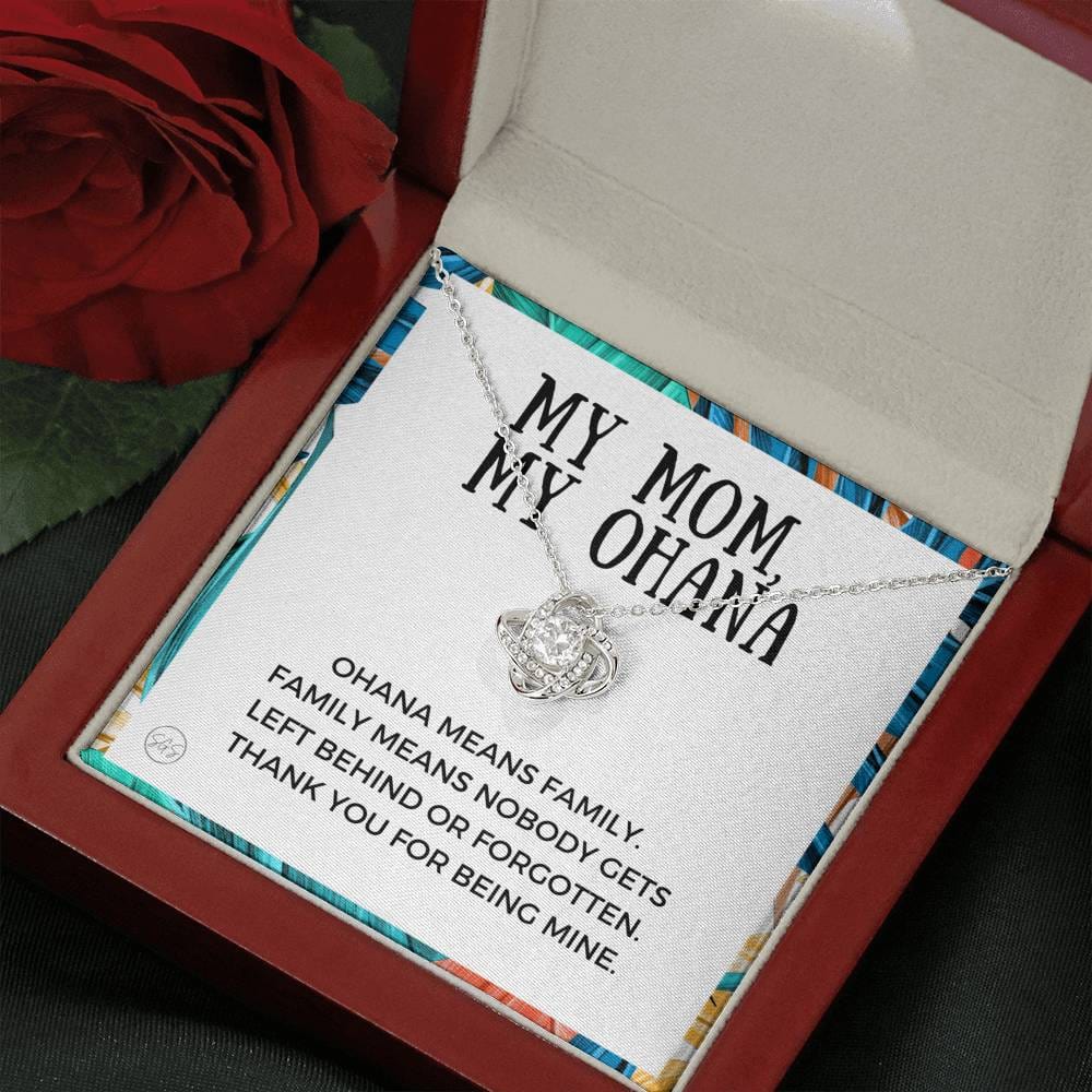 0929 ohana mom Necklace Love Knot