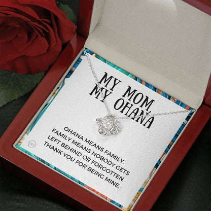0929 ohana mom Necklace Love Knot