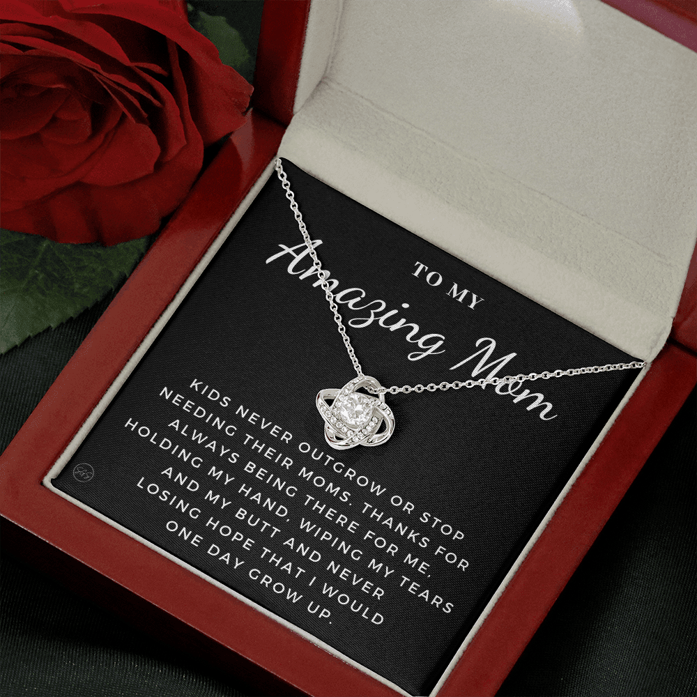 Gift for Mom | For An Incredible Mom, Mother's Day Necklace, From Daughter, Gift for New Mom, Pregnant Sister Gift, Christmas Gift 1112dKA