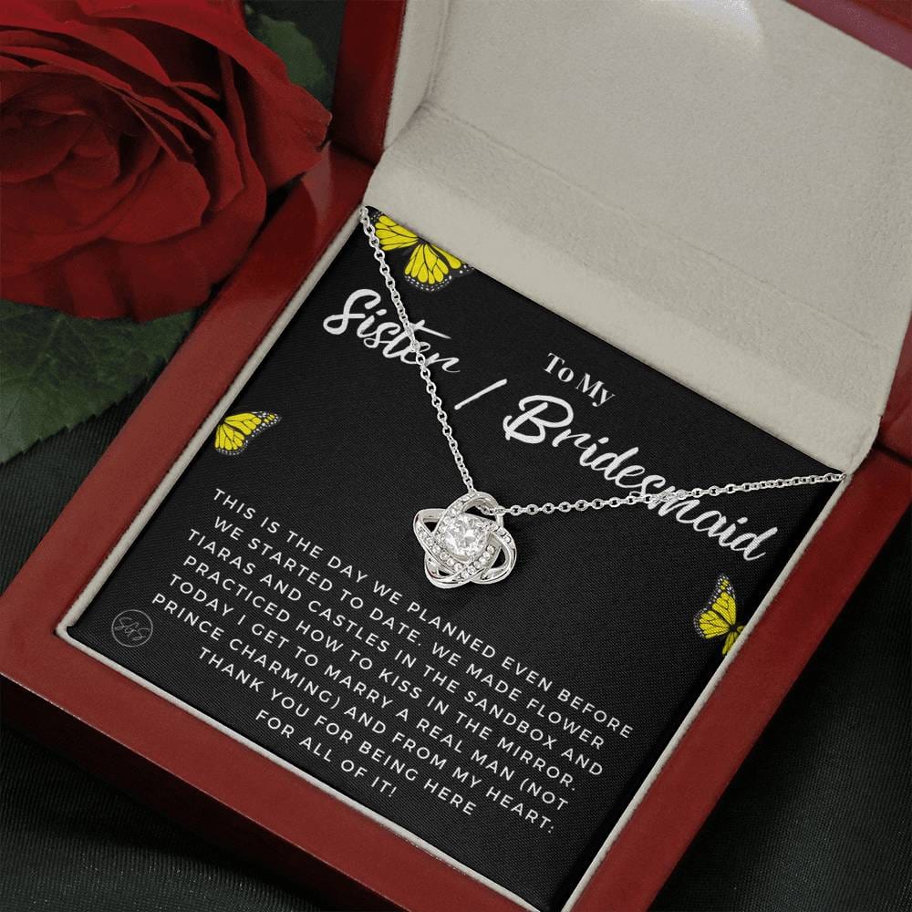 Sister Bridesmaid 0712i Necklace Love Knot