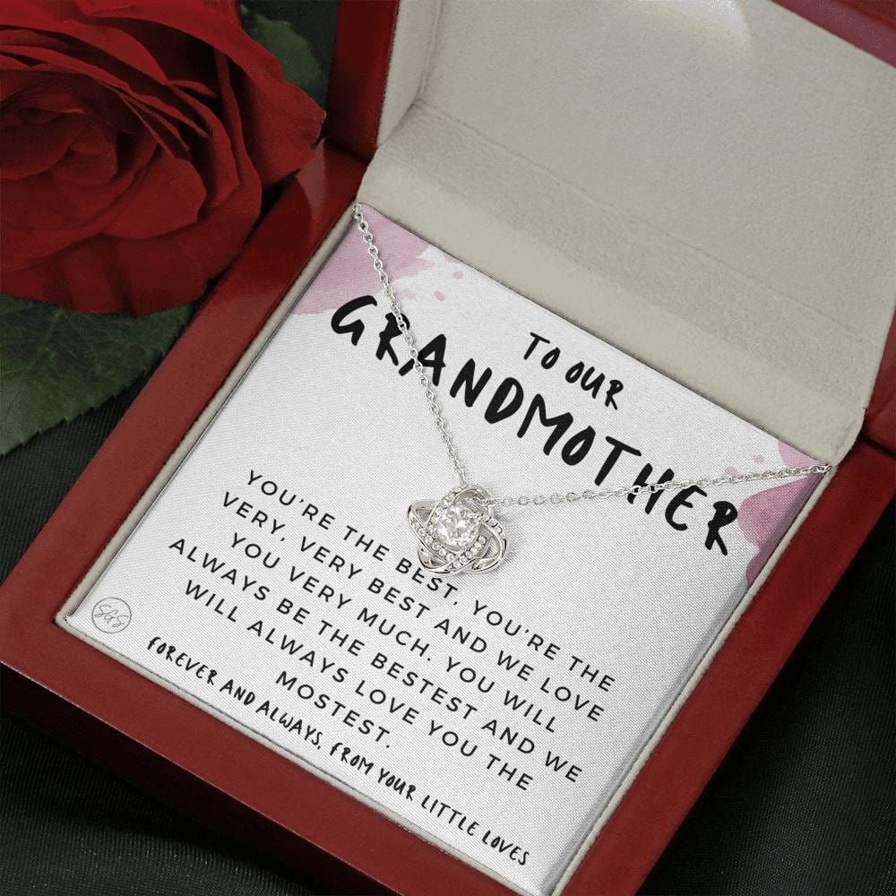 0928 Grandmother From Kids Necklace Love Knot
