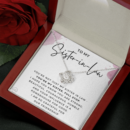 Sister-in-Law Gifts | Husband's Sister, Wife's Sister, Christmas Gift for Sister in Law, Birthday, Wedding, Future Sister Necklace 1103bKA