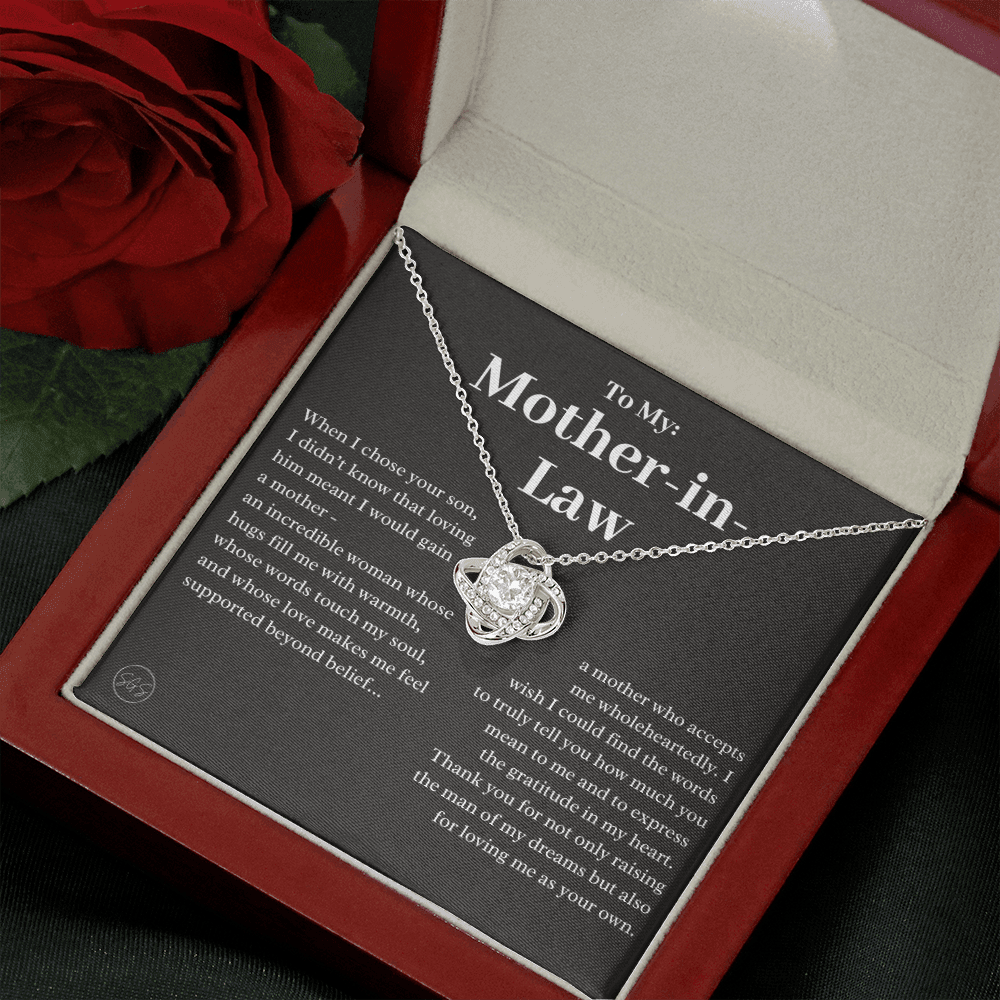 Personalized Knot Necklace for Your Mother-in-law | Mother's Day Gift, From Daughter-in-Law, Mother in Love MIL5k