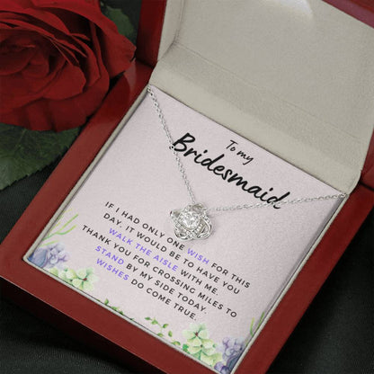 BridesmaidWishesDoComeTrue Necklace Love Knot