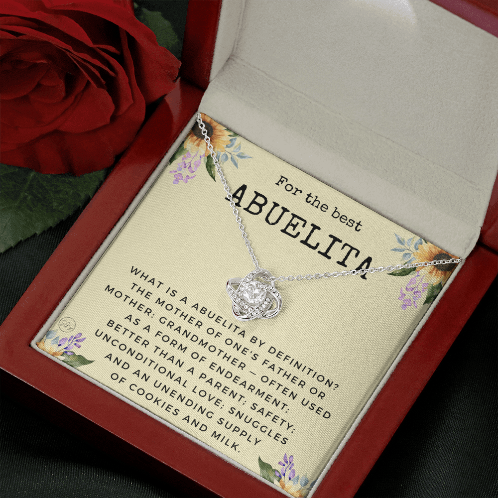 Gift for Abuelita | Grandmother Nickname, Grandma, Mother's Day Necklace, Birthday, Get Well, Missing You, Spanish, Christmas, From Family Grandkids  Granddaughter Grandson 1118dK
