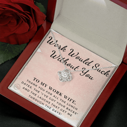 Work Wife Gift | Best Friend at the Office, Christmas, Favorite Co-Worker, Work, Job Anniversary, Employee, Boss, Small Business, Thank You, Bestie Funny 1029wdKA