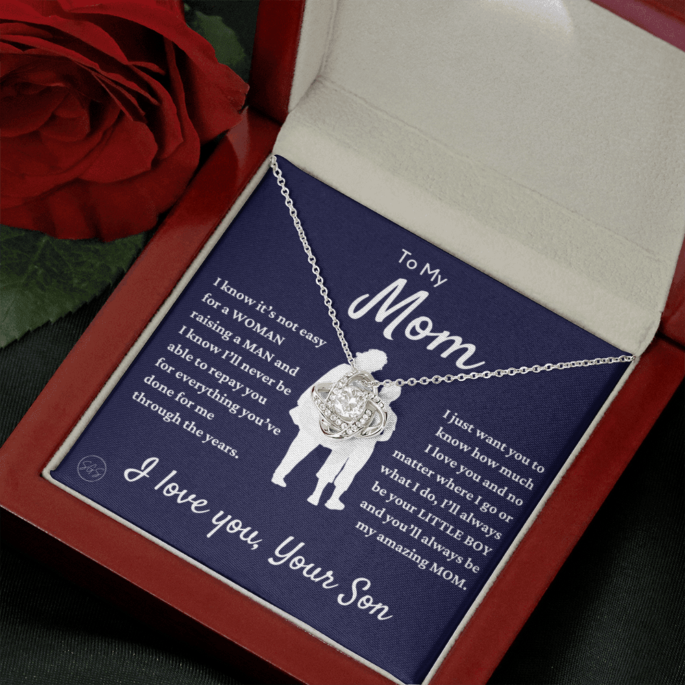 Mom - Loved Mother - Necklace | Gift for Mother From Son, Mother's Day Necklace, I'll Always Be Your Little Boy, Mom and Son Bond