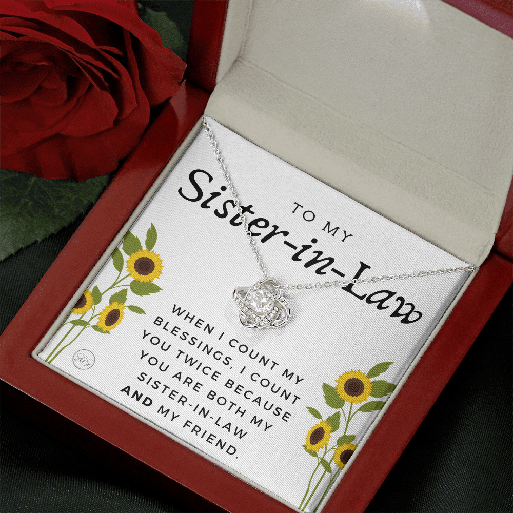 Sister-in-Law Gifts | Husband's Sister, Wife's Sister, Christmas Gift for Sister in Law, Birthday, Wedding, Future Sister Necklace 1103dKA