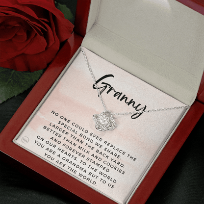 Gift for Granny | Grandmother Nickname, Grandma, Mother's Day Necklace, Birthday, Get Well, Missing You, Granny Definition, Christmas, From Family Grandkids  Granddaughter Grandson 1118aK
