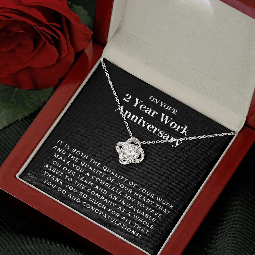 2 Year Job Anniversary Gift | Thank You Gift from Boss, Employee Work Appreciation, Co-Worker, Congrats, Years of Service AN02K