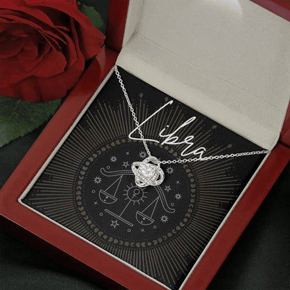 libra Necklace Love Knot