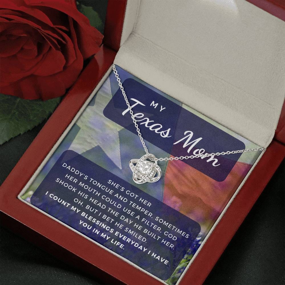 tex0820b Necklace Love Knot
