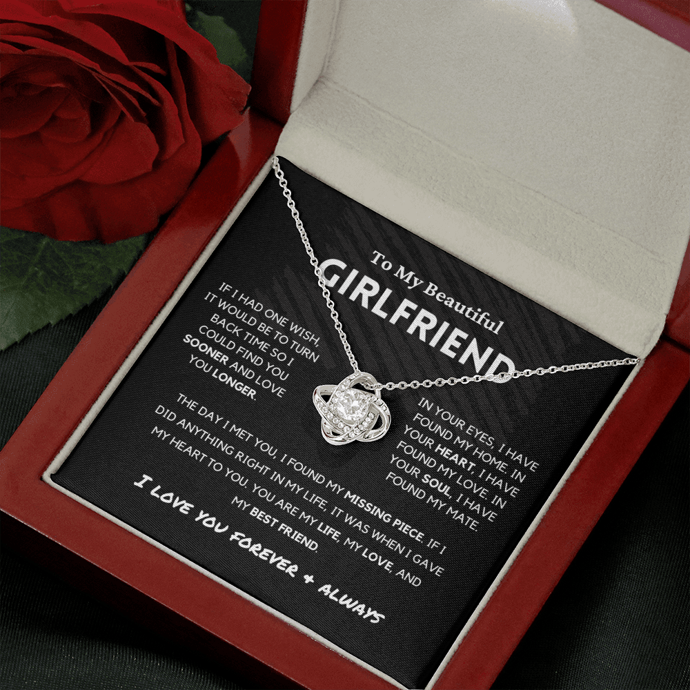Soulmate - Missing Piece - Eternal Hope Necklace | Romantic Gift for Wife, Fiancé, Girlfriend, Valentine's Day Present 0201dK
