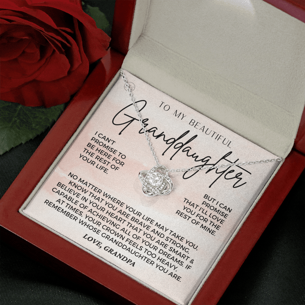 To My Granddaughter - Love Grandpa - Beautiful Gift Set | Granddaughter Gift, From Grandfather, Teen Girl Necklace, Teenaged Birthday Gift