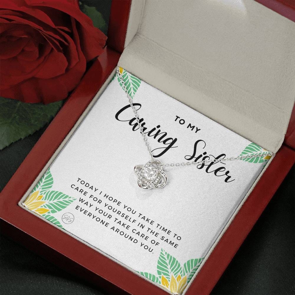 Caring Sister 0706L Necklace Love Knot
