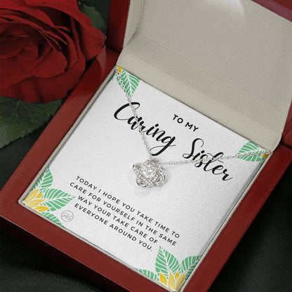 Caring Sister 0706L Necklace Love Knot