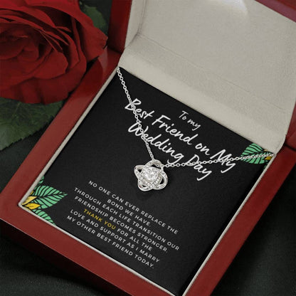 BestFriendonMyWeddingDay Necklace Love Knot