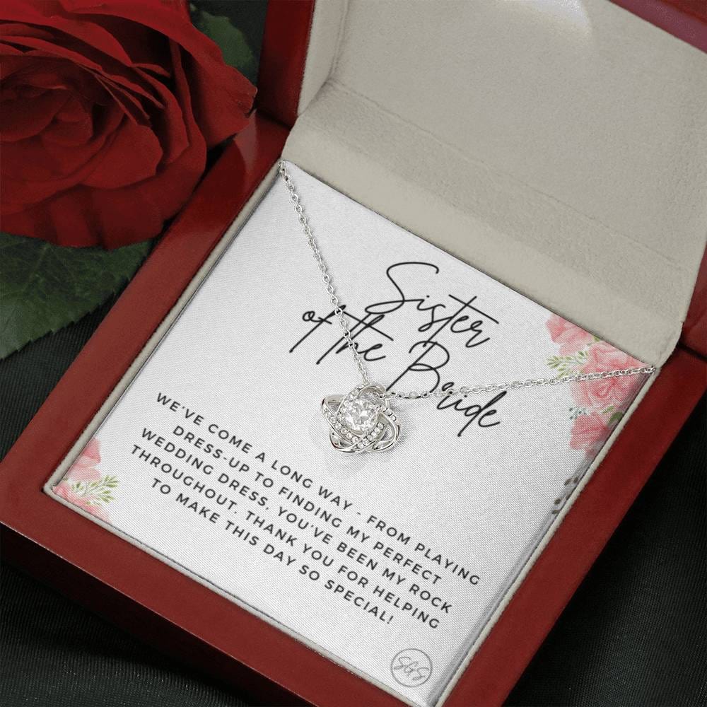 0625G Sister of the bride Necklace Love Knot