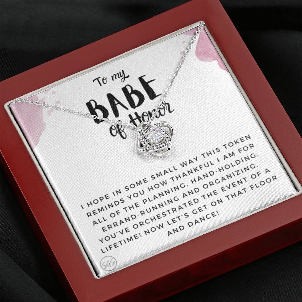 ToMyBabeofHonor0622B Necklace Love Knot
