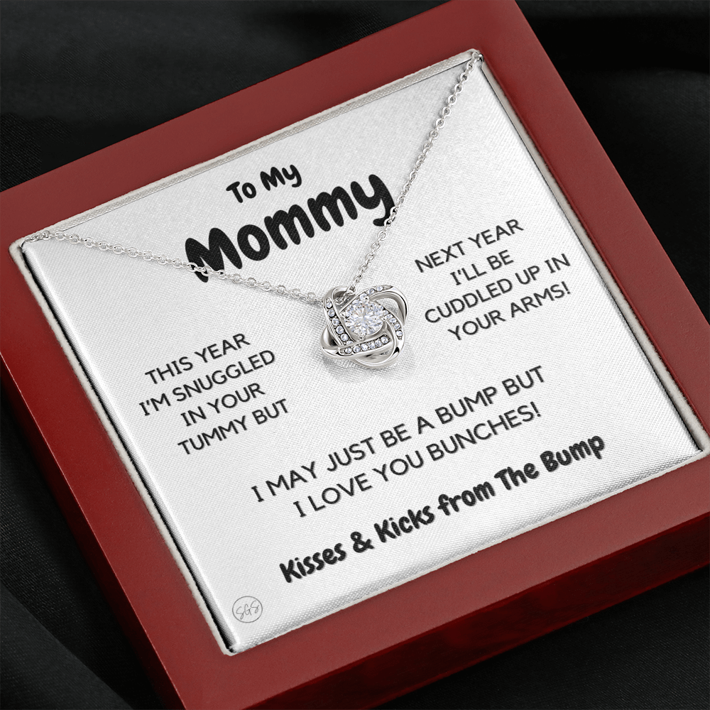 Baby to Mom Gift | Mother's Day Present from the Baby Bump, Mommy To Be Necklace, Gift for Expecting Mom From Baby Boy or Girl, New Mom 02K