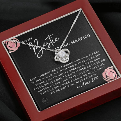 To My Bestie Getting Married | Stuff Gina Says, Wedding, Bridal Shower Gift, Soulmate BFF, Best Friends Quote, Rehearsal Dinner, To Bride, Necklace STILLBF3K