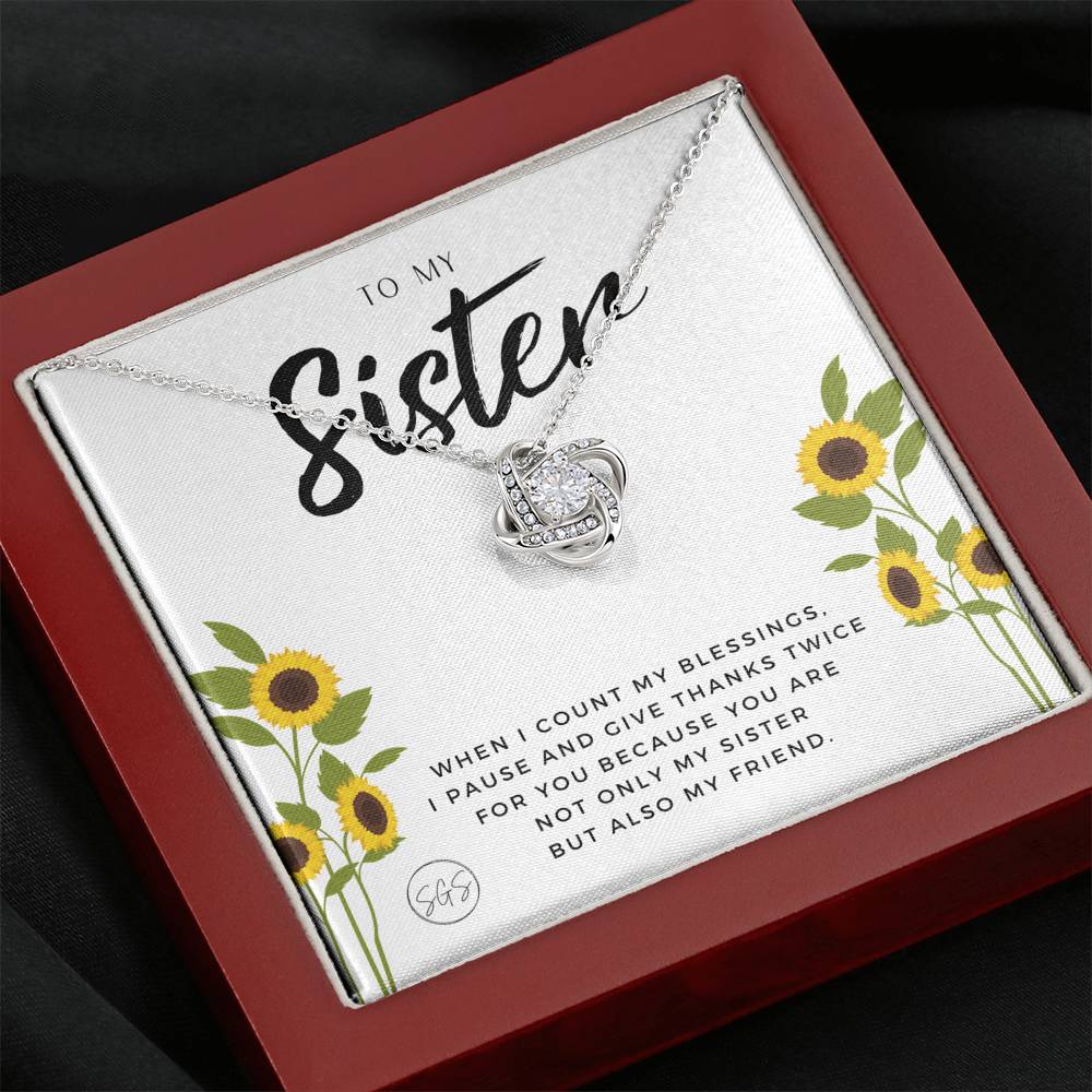 sister and friend 0707h Necklace Love Knot