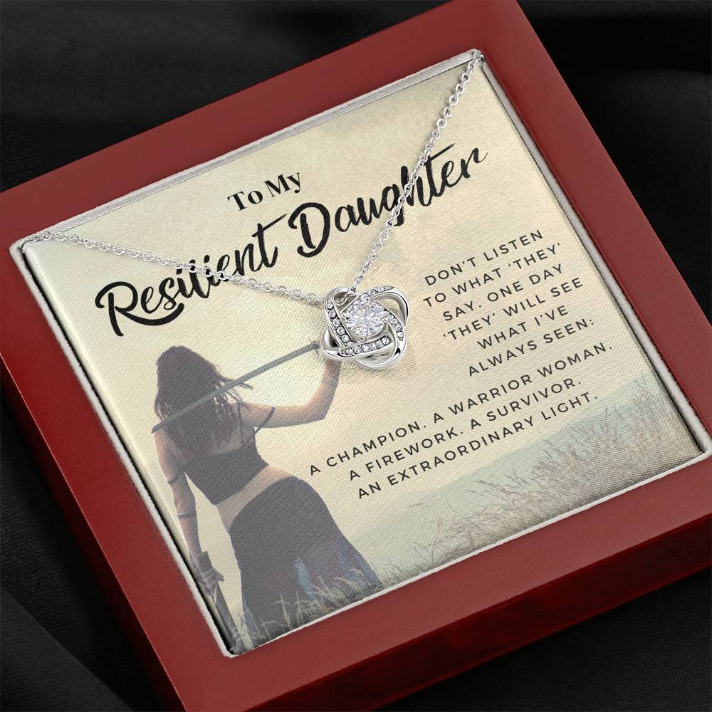 daughter 0721i Necklace Love Knot