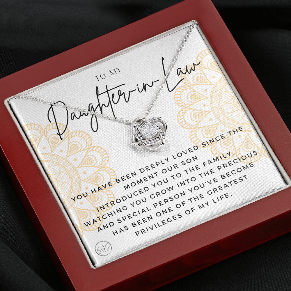 Daughter in Law Gift | Future DIL, Bonus Daughter, From Mother in Law, Father in Law, In Laws, For the Bride, Son's Wife, Fiance 1012DILfKA