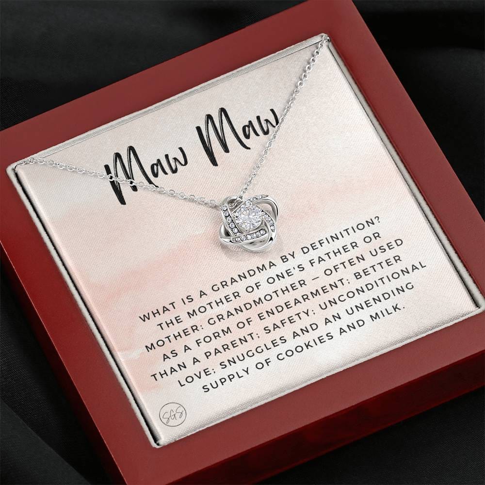 0928 MawMaw Necklace Love Knot