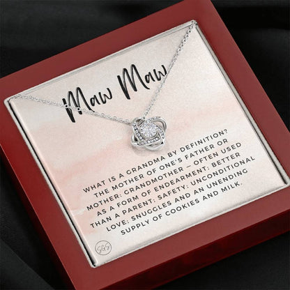 0928 MawMaw Necklace Love Knot