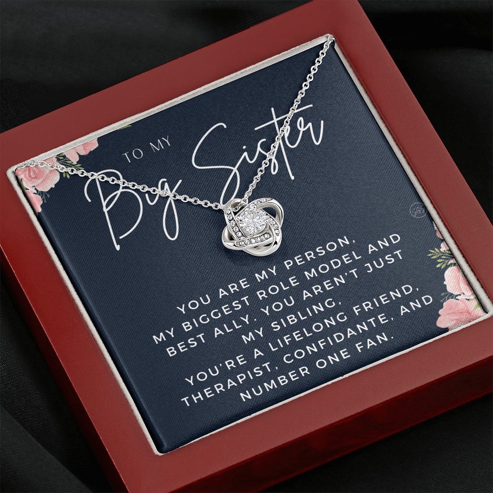 Big Sister Gift| Necklace for Older Sister, Christmas Idea, Birthday Present from Younger Sister, Best Big Sis, Heartfelt & Cute 1111bKA