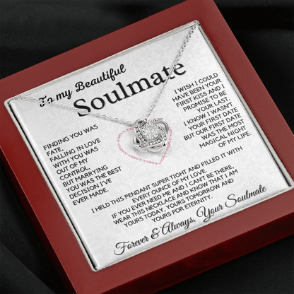 Romantic Gift for Soulmate - Yours for Eternity, Forever and Always, Love Knot