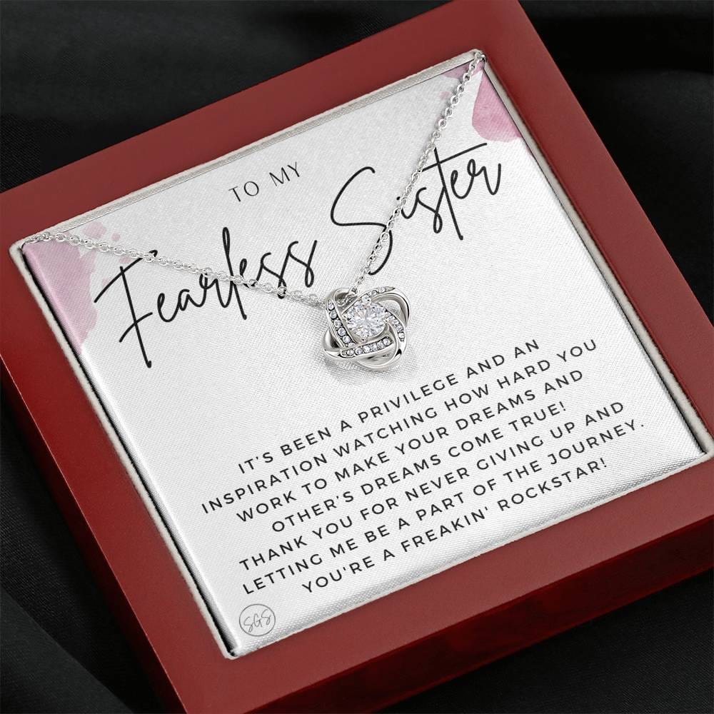 Fearless Sister 0705E Necklace Love Knot