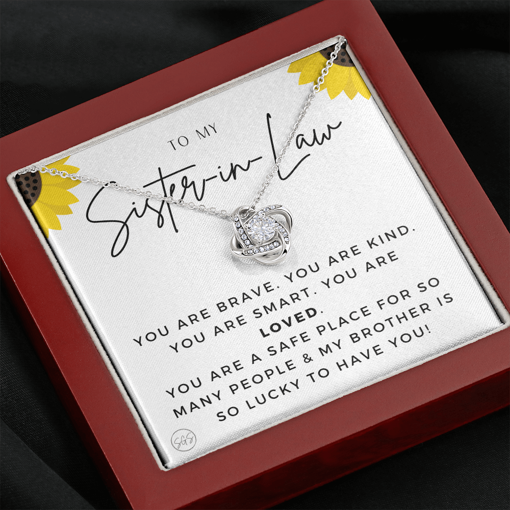 Sister-in-Law Gifts | Husband's Sister, Wife's Sister, Christmas Gift for Sister in Law, Birthday, Wedding, Future Sister Necklace 1103hKA