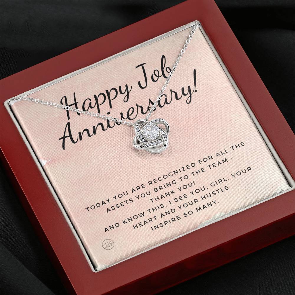 Job Anniversary 0707e Necklace Love Knot