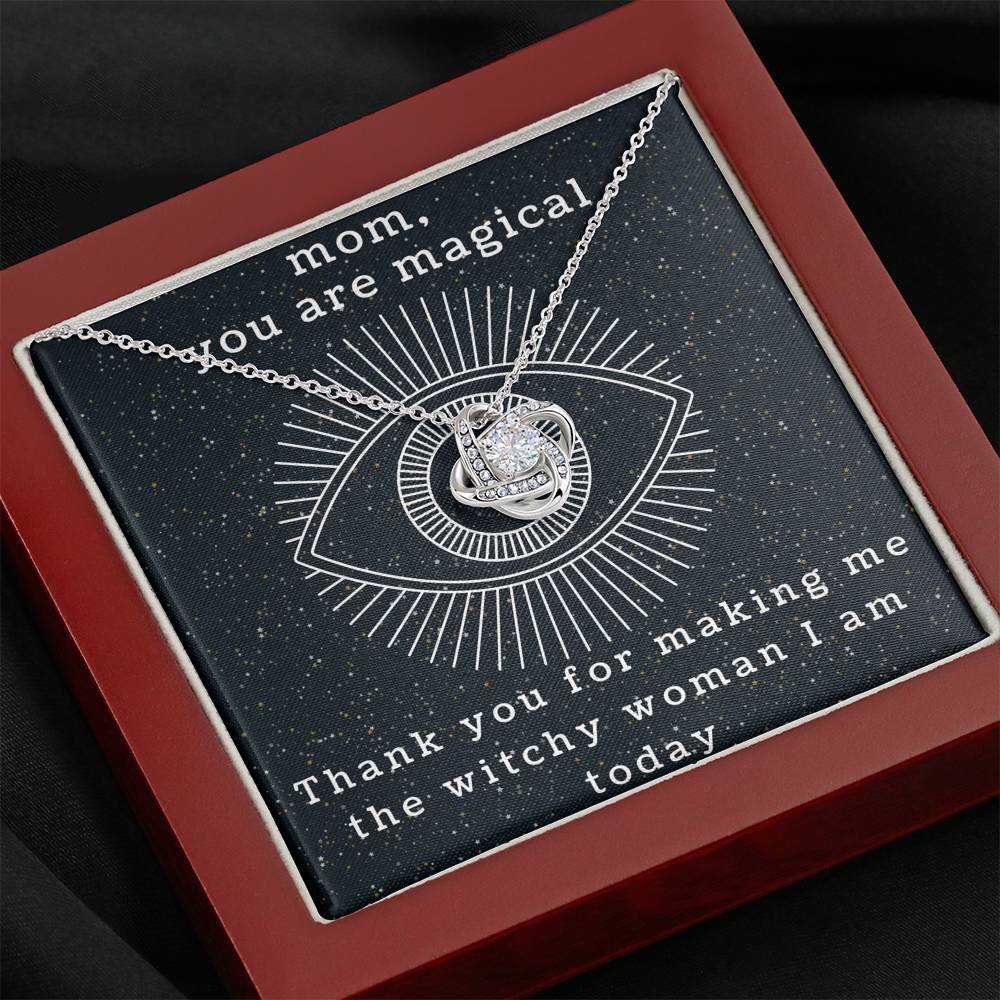 Mom, You are Magical | Necklace, Gift for Mom, Witchy Woman, Mother's Day, Stevie Nicks, Tarot, Unique, Momma, Mama, Silver, Special, Witch