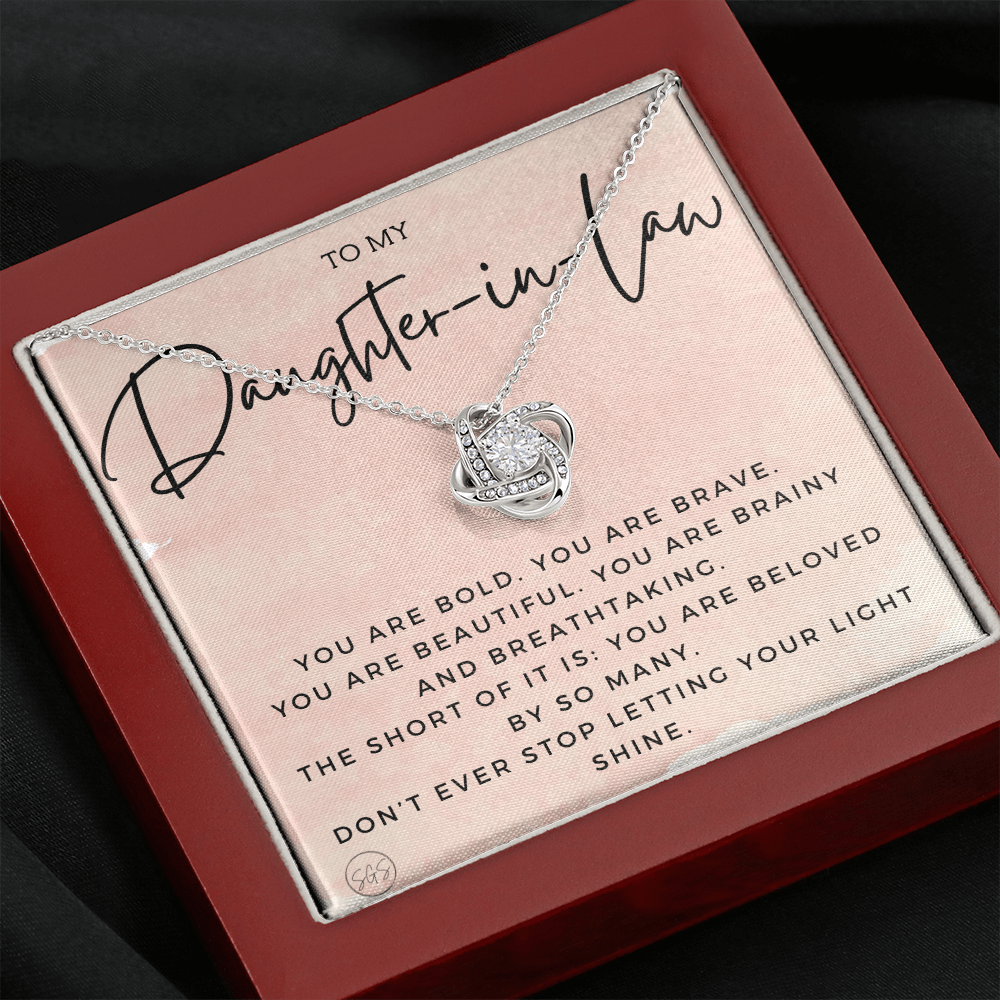 Daughter in Law Gift | Future DIL, Bonus Daughter, From Mother in Law, Father in Law, In Laws, For the Bride, Son's Wife, Fiance 1012DILhKA