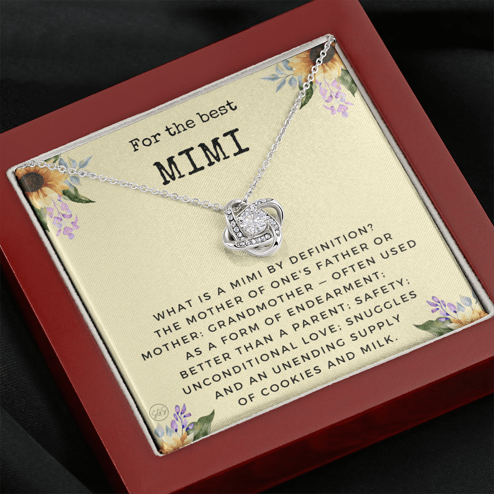 Gift for Mimi | Grandmother Nickname, Grandma, Mother's Day Necklace, Birthday, Get Well, Missing You, Mimi Definition, Christmas, From Family Grandkids  Granddaughter Grandson 1118dK