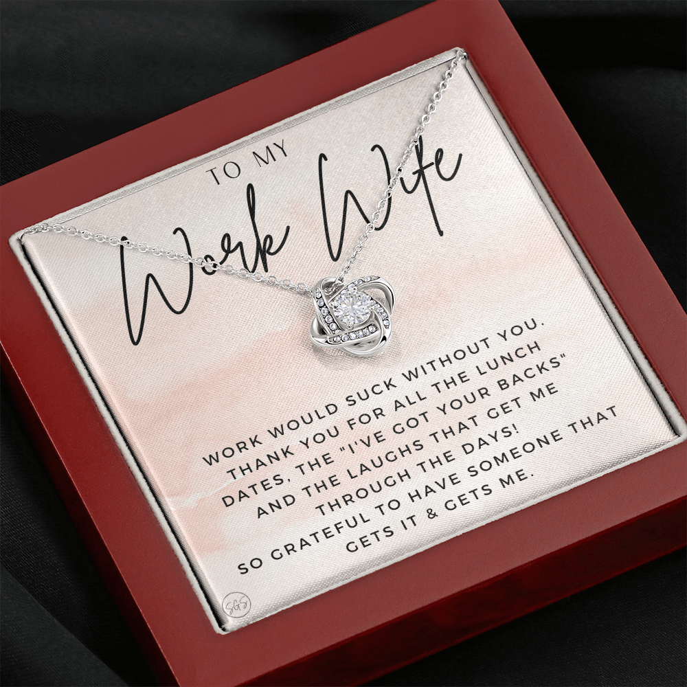 Work Wife Gift | Best Friend at the Office, Christmas, Favorite Co-Worker, Work, Job Anniversary, Employee, Boss, Small Business, Thank You, Bestie Funny 1029wcKA