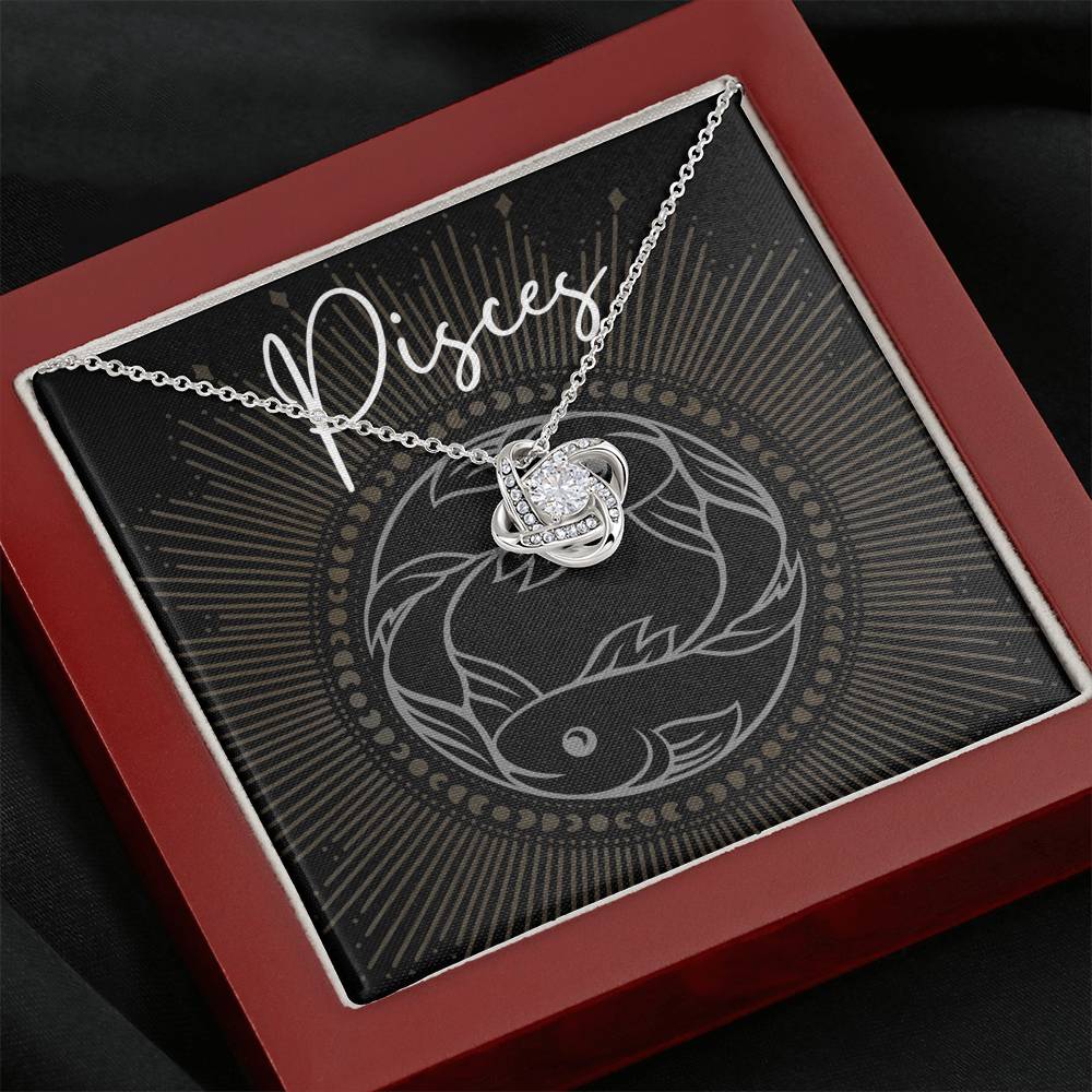 pisces Necklace Love Knot