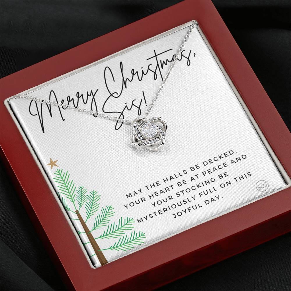 Xmas Sis 0712n Necklace Love Knot