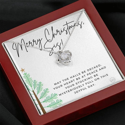 Xmas Sis 0712n Necklace Love Knot