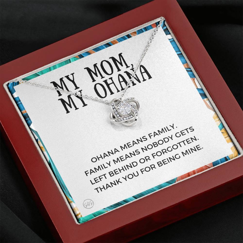 0929 ohana mom Necklace Love Knot