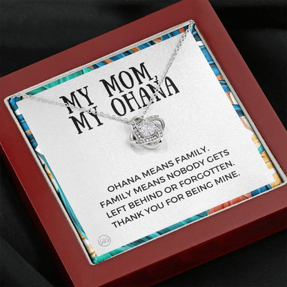 0929 ohana mom Necklace Love Knot