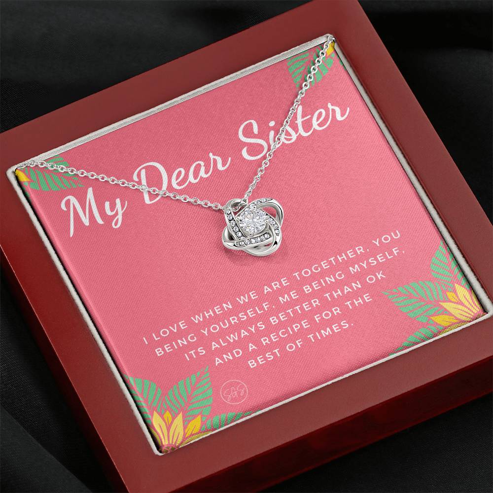 Dear Sister 0706K Necklace Love Knot